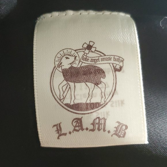 L.A.M.B. Gwen Stefani 100% Silk Dress in Black Gray and White Women's Size M - Picture 12 of 12